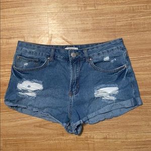 Women’s Forever 21 High Rise Denim Shorts